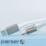 Кабель Proove Flex Metal Micro USB 2.4A (1m) white (CCFM20001302)