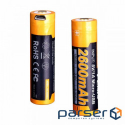 Battery Fenix 18650 Fenix ARB-L18-2600U (2600 mAh) (ARB-L182600U)