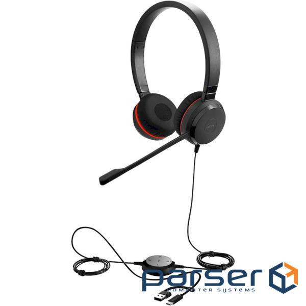 Навушники Jabra Evolve 30 II MS USB Type-C/Type-A Stereo Black (5399-823-369)