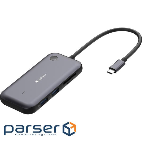 Бездротовий адаптер дисплея Share My Screen Verbatim 1080p USB-C із концентратором WDA-01 (32146) WDA-01 (32146)