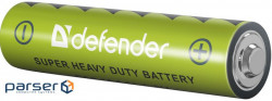 Батарейка AAA Defender (LR3), Сольова, (плівка 4 шт.) .) (56101)