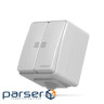 Вимикач Videx BINERA IP65 зовнішній 2кл з підсвічуванням (VF-BNW12L-G)