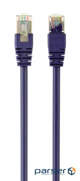 Патч корд PP6-0.5M / V, FTP, категорія. 6, литий, 50u "штекер із засувкою, 0.50 м, фіолет
