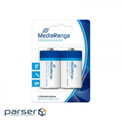 Battery MEDIARANGE Premium Alkaline D 2pcs/pack (MRBAT109)