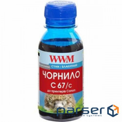 Чорнило WWM Canon PFI-107 100г Cyan PFI-107С (C67/C-2)