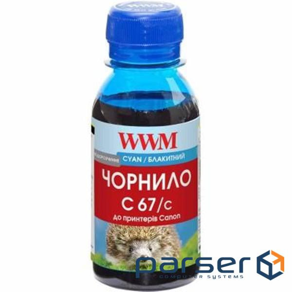 Чорнило WWM Canon PFI-107 100г Cyan PFI-107С (C67/C-2)