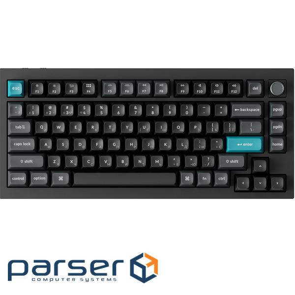 Клавіатура бездротова Keychron Q1 Ultra Keychron Red Switch Black RGB (Q1U-M1-UA)