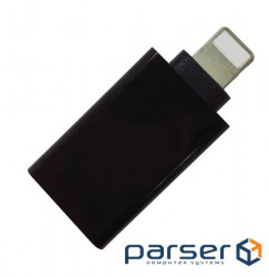 Adapter OTG USB2.0 AF/Lightning Black (S0676)
