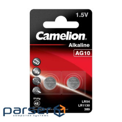 Батарейка AG10 / LR54 Alkaline * 2 Camelion (AG10-BP2)