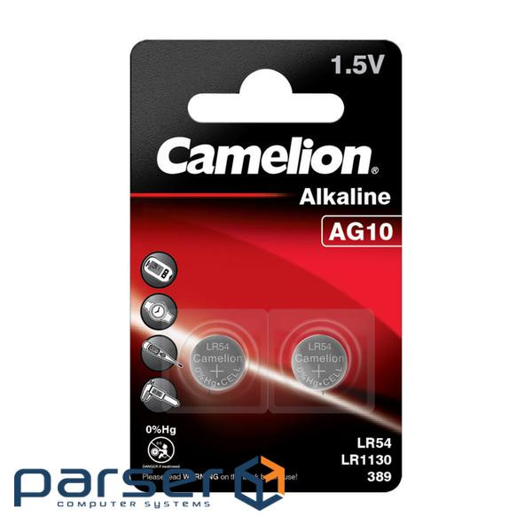 Батарейка AG10 / LR54 Alkaline * 2 Camelion (AG10-BP2)