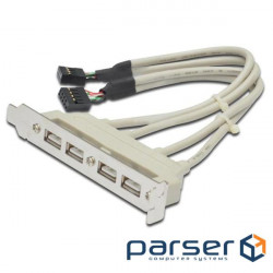 Pigtail data transmission cable (for the system board ), 4xUSB 2.0 Atcom (15258)
