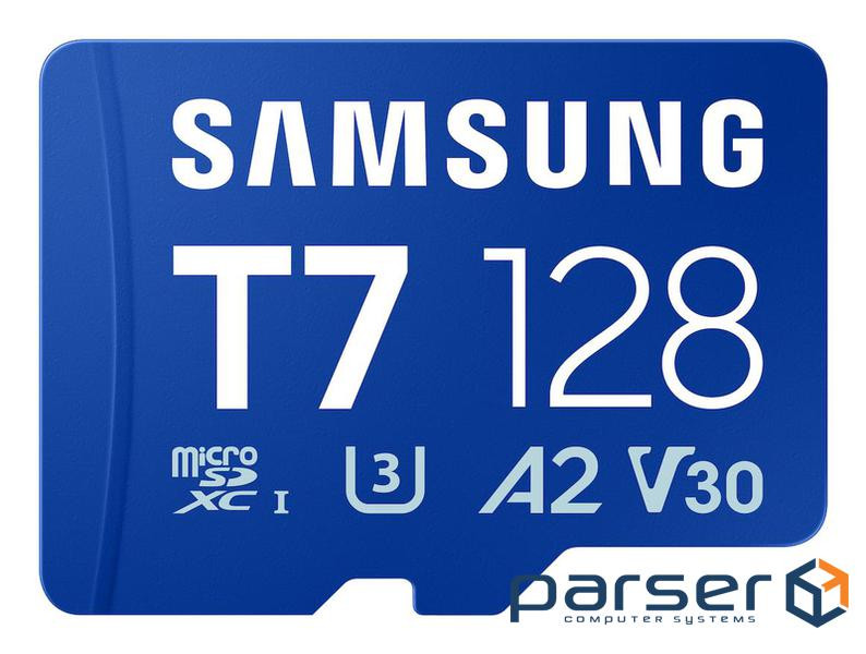 Карта памяті SAMSUNG MICRO SDXC T7 128GB, U3, V30, A2 до 170 Мб/с (MB-MB128T/WW)