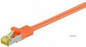 Патч-корд екранований RJ45 SFTP7 0.5m, patch AWG26 D=6.2mm LSOH Gold Cu, оранжевий (75.09.1579-10)