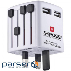 Universal charger SKROSS World USB Charger White (1.302330)
