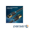 Патч-корд 10м, S/FTP cat 8 RJ-45 black Vention (IKABL)