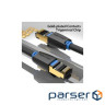 Патч-корд 10м, S/FTP cat 8 RJ-45 black Vention (IKABL)