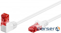 Patch cord unshielded RJ45 UTP6 3.0m, patch AWG25 1x90ё D=5.9mm Gold, white (75.05.1524-10)