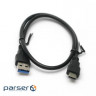 Дата кабель USB 3.0 AM to Type-C 0.5m PowerPlant (KD00AS1253)