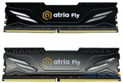 Модуль пам'яті 16Gb DDR4 3600MHz Atria Fly Black (2x8) ATRIA UAT43600CL18BK2/16