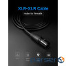 Кабель мультимедійний XLR M to XLR F 5.0m AV130 black Ugreen (20712)