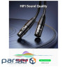 Кабель мультимедійний XLR M to XLR F 5.0m AV130 black Ugreen (20712)