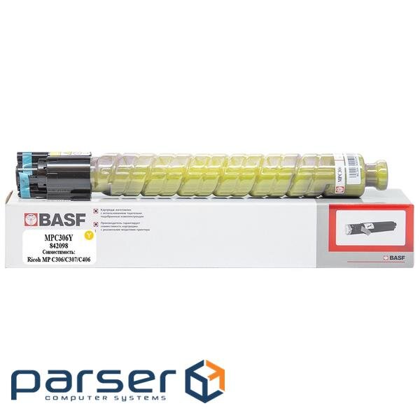 Тонер-картридж BASF Ricoh MP C306/C307/C406 842098 Yellow (KT-MPC306Y) (BASF-KT-MPC306Y)