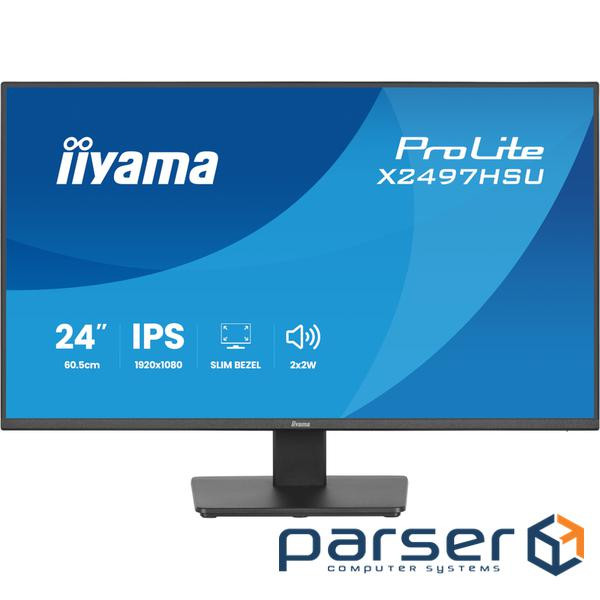 23.8" 16:9 IPS РК монітор, 1920х1080, 4 мс (GtG), 120 Гц, 350 кд/м2, Adaptive Sync, 1x (X2497HSU-B1