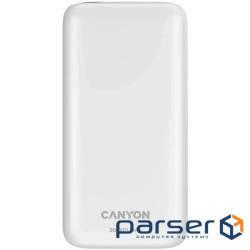 CANYON power bank PB-301 LED 30000 mAh PD 20W QC 3.0 White (CNE-CPB301W)