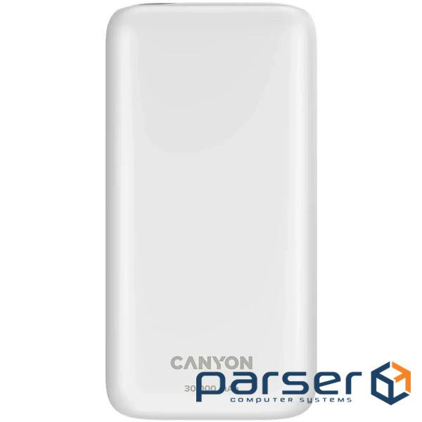 CANYON power bank PB-301 LED 30000 mAh PD 20W QC 3.0 White (CNE-CPB301W)