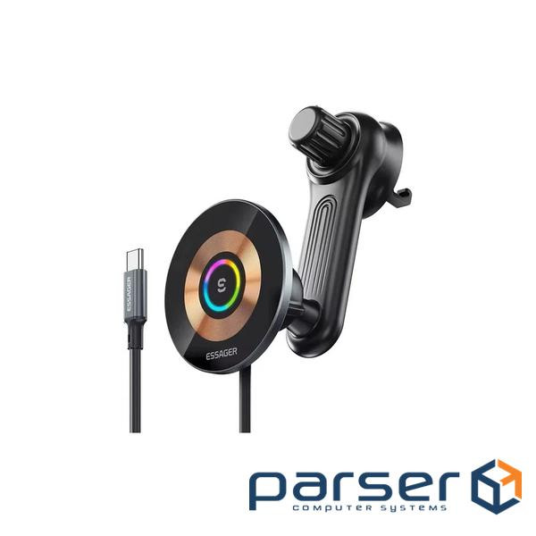 Універсальний автотримач Essager Arpege 15W Magnetic Wirless Car Charger with Phone (EZJCX-GY01B-Z)