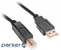 USB cable AM-BM, 1.5 m, black (S0519)