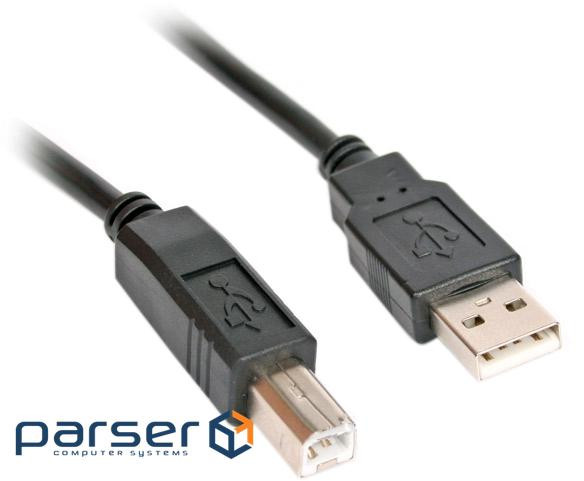 Кабель USB AM-BM, 1.5 м, чорний (S0519)
