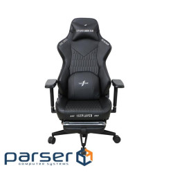 Крісло ігрове 1stPlayer Duke Black (DUKE-FR-BK)