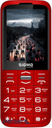 Mobile phone Sigma mobile Comfort 50 Grace Dual Sim Red, 2.8