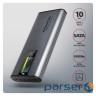 Зовнішній карман для накопичувачів AXAGON EEM2-SD2 USB-C 10Gbps - M.2 NVMe & SATA SSD DISPLAY box