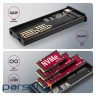 Зовнішній карман для накопичувачів AXAGON EEM2-SD2 USB-C 10Gbps - M.2 NVMe & SATA SSD DISPLAY box