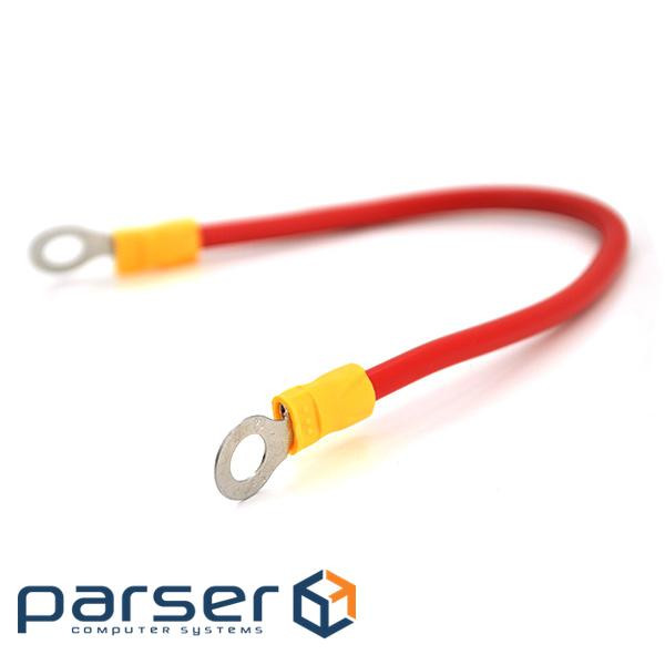 Перемичка (з&apos,єднувач) 350 мм 2,5 мм2 М6 (6,3 мм внутрішній діаметр) пі (М6 350 мм 2,5 мм2) 2)