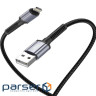 Дата кабель USB 2.0 AM to Lightning 1.0m 2.4A black XO (NB215-L-1-BK)