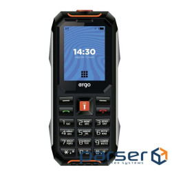 Мобильный телефон Ergo E182 Dual Sim Black Orange, 1.77" (160х128) TFT / кнопочн (E182 Black Orange)