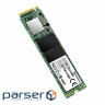SSD накопичувач Transcend 512GB, M.2 2280, PCIe Gen3x4, 3D TLC, DRAM-less (TS512GMTE110S)