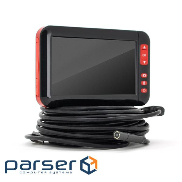 Ендоскоп F200, міні камера 8 mm, LCD дисплей-4.3 дюйма, підсвічування 8 світлодіодів, (YT-En-2SW+W) , (YT-En-2SW+W)