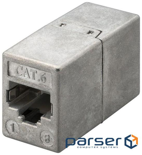 Перехідник мережевий RJ45 STP6 F/F,1:1 Metal PCB Shielded Bulk,металік (75.09.3963-1) (75.09.3963-1)