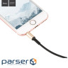 Аудіокабель HOCO UPA02 AUX Spring Audio cable Black (6957531025665)