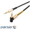 Аудіокабель HOCO UPA02 AUX Spring Audio cable Black (6957531025665)