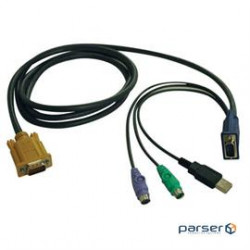 USB/PS2 Combo Cable for NetDirector KVM Switches B020-U08/U16 and KVM B022-U16, 15 ft. (P778-015)