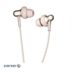 1More Headset E1025-GD Stylish Dual-Dynamic In-Ear Headset Platinum Gold Retail