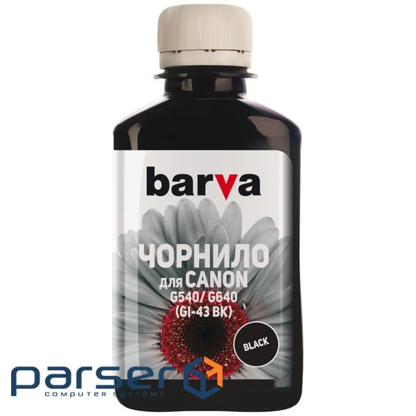 Чорнило Barva Canon GI-43 180 мл , BK (CGI43-847)