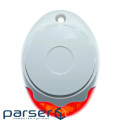 Сирена ОСЗ-1 (12В) у пластиковому корпусі, зовнішня світлозвукова, 100 дБ, 70 х 45 х 90мм