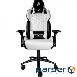 Крісло геймерське 1STPLAYER DK2 Black/White (DK2 Black-White)