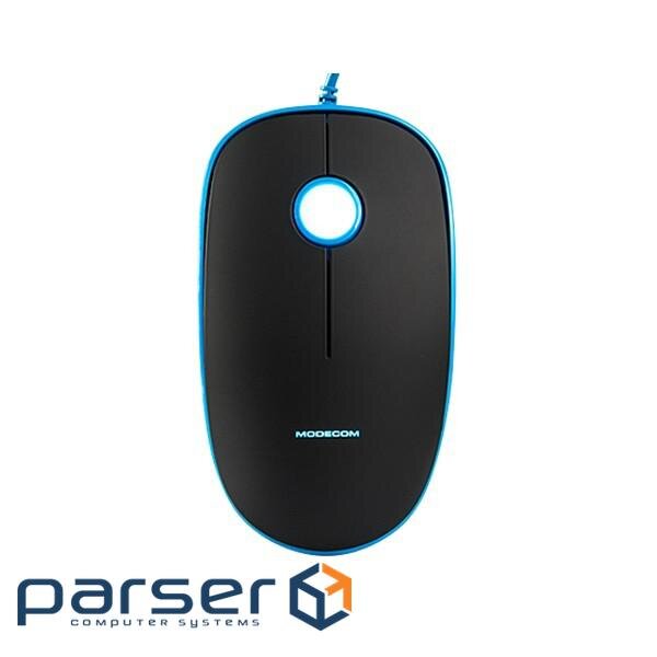 Миша Modecom MC-M111, 3кн., 1600dpi, черно-синяя (M-MC-M111-140)